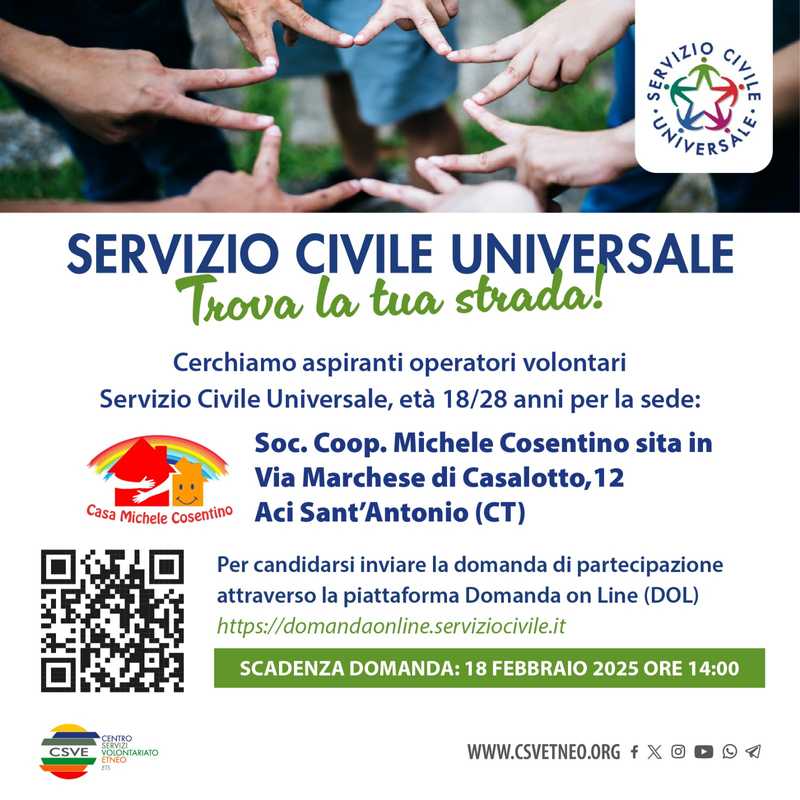 Partecipa al servizio civile